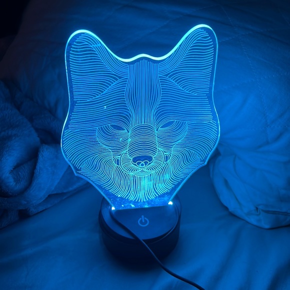 Wolf lamp with many different settings! New! - Picture 7 of 9